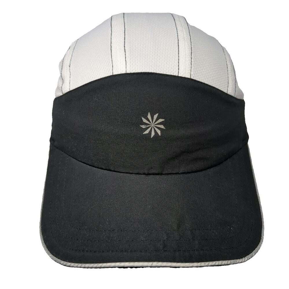 Athleta Baseball Cap White Black One Size Performance Running Mesh Logo Hat